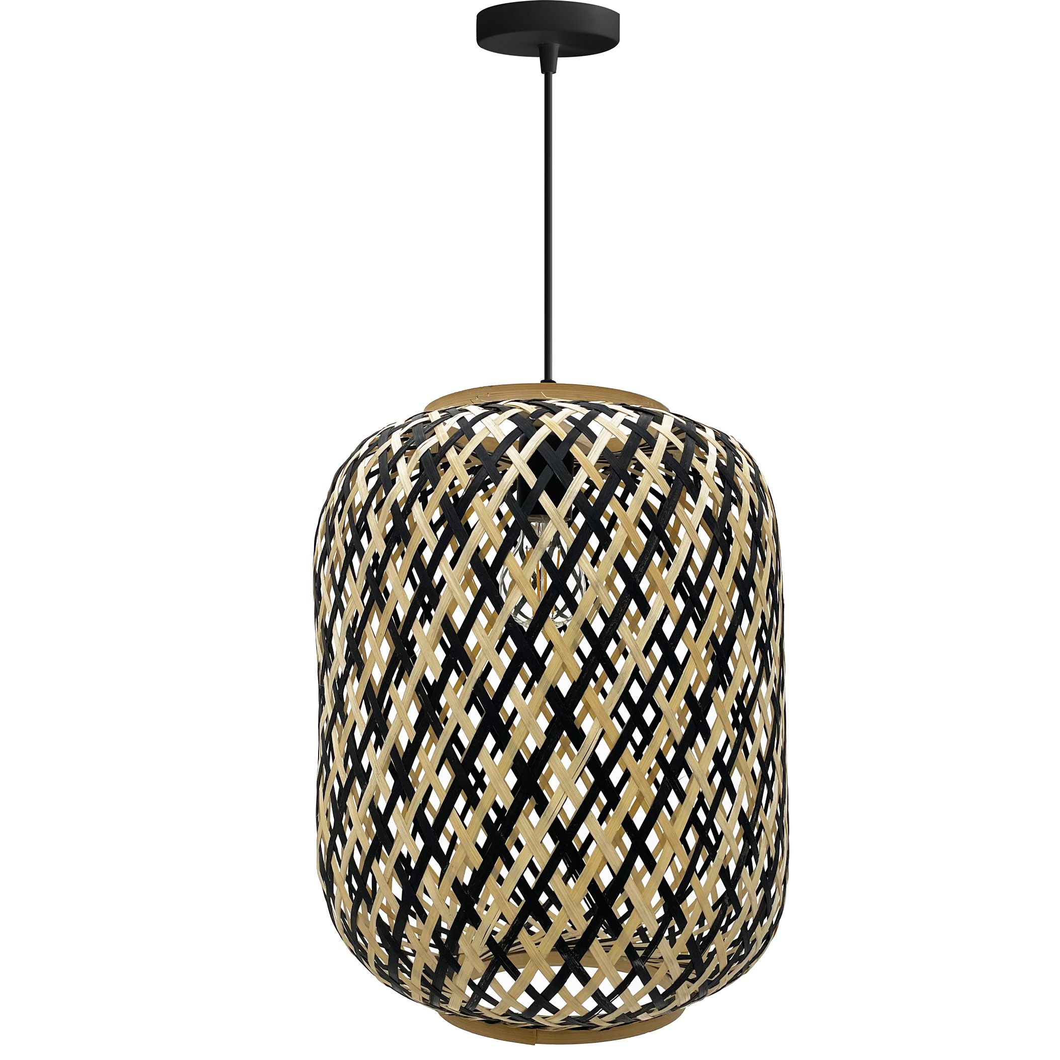 Lampa Sufitowa Wisząca Toolight App1312-1Cp Boho Czarny