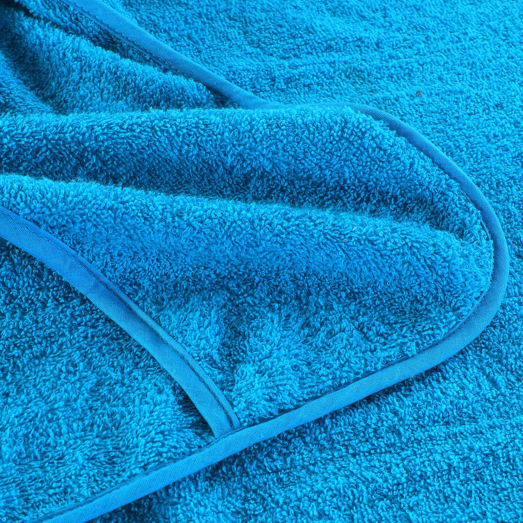 Serviettes de plage 2 pcs tissu turquoise 400 g/m2 60x135 cm - COMFORTXL - 7