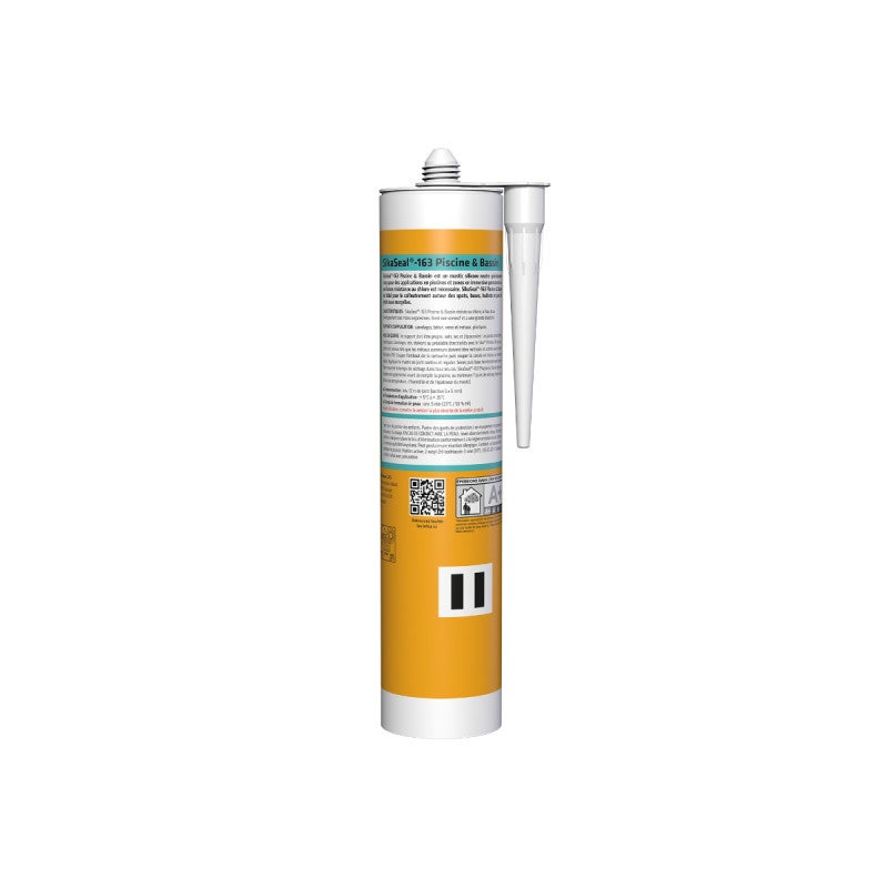 Mastic silicone SIKA Sikaseal - 163 Piscine & Bassin - Gris - 300ml - 2