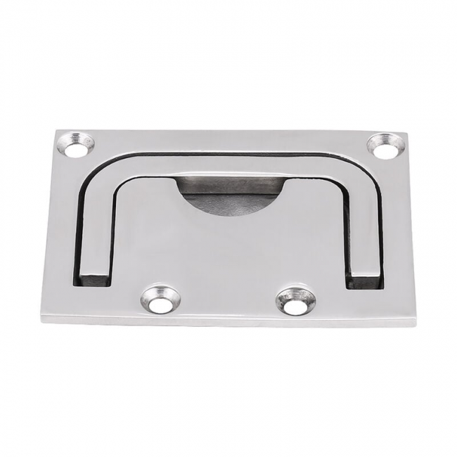Confezione Da 2 Maniglie Per Portelli Marini, Maniglia Nascosta In Acciaio Inossidabile Per Portelli Marini Con 8 Viti Di Montaggio 62 X 44 Mm 96812372