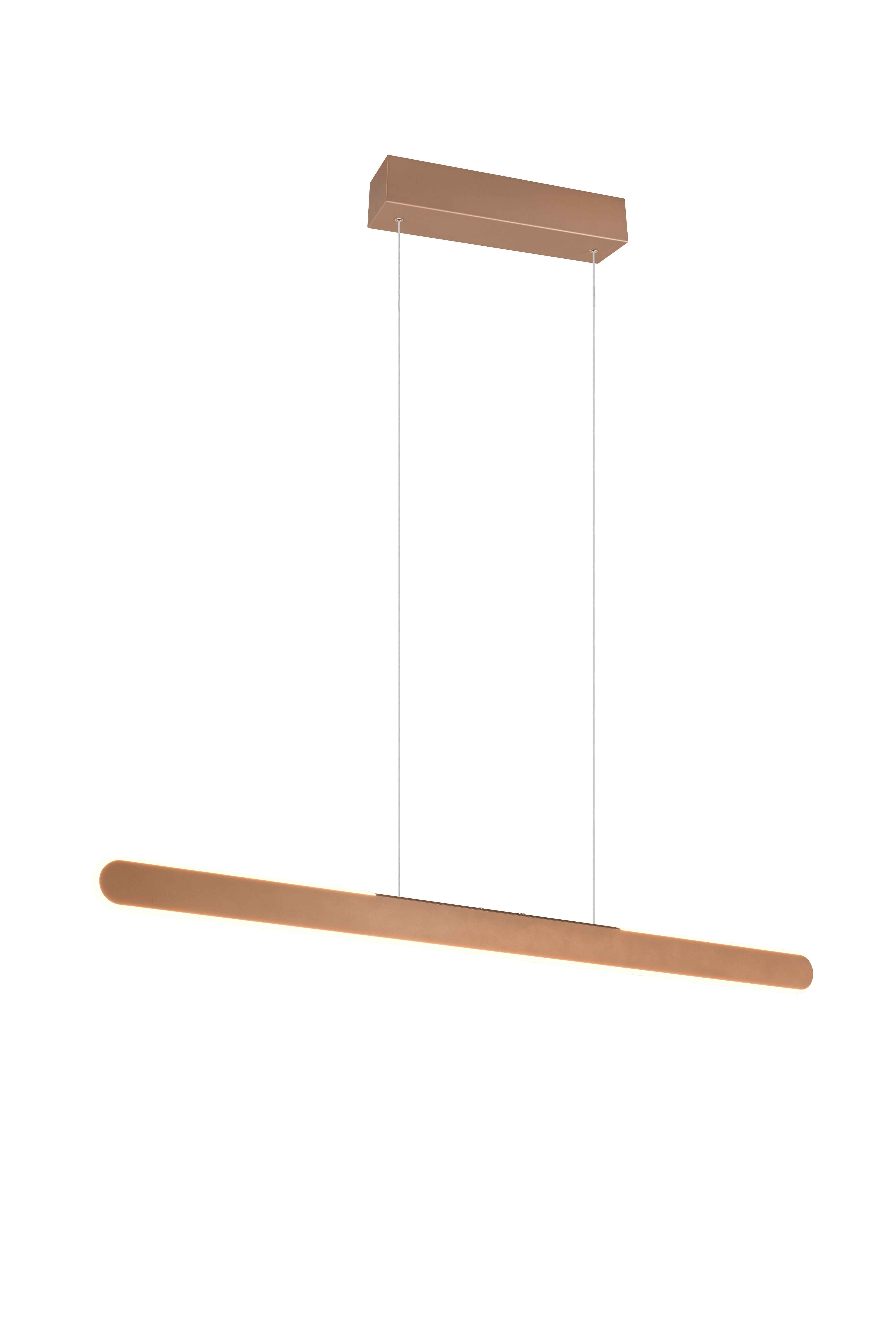 Lampa wisząca nowoczesna brązowa HELIOS LED 28W Trio