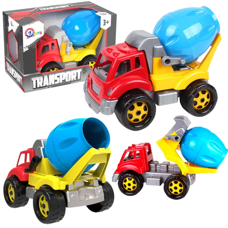 Pojazd Budowlany Betoniarka Do Piasku Ruchoma Beczka Dla Dzieci Technok 5408