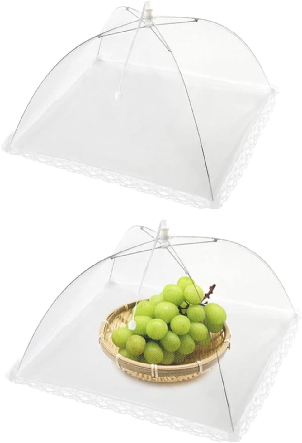 Składana osłona na żywność, 2 sztuki rozkładanych osłon z siatki, namiot na żywność/parasol chroniący przed owadami