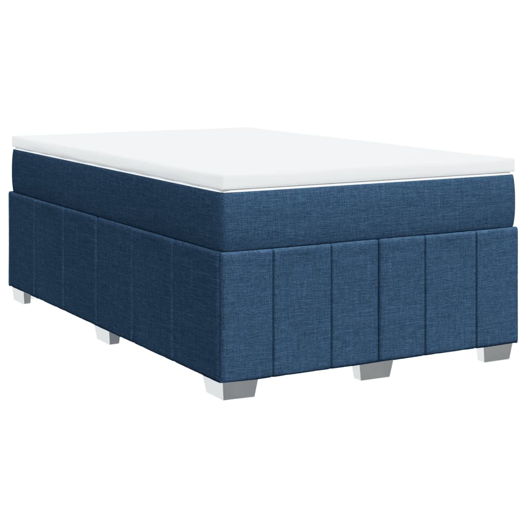 Sommier à lattes de lit avec matelas Bleu 120x200 cm Tissu - 2