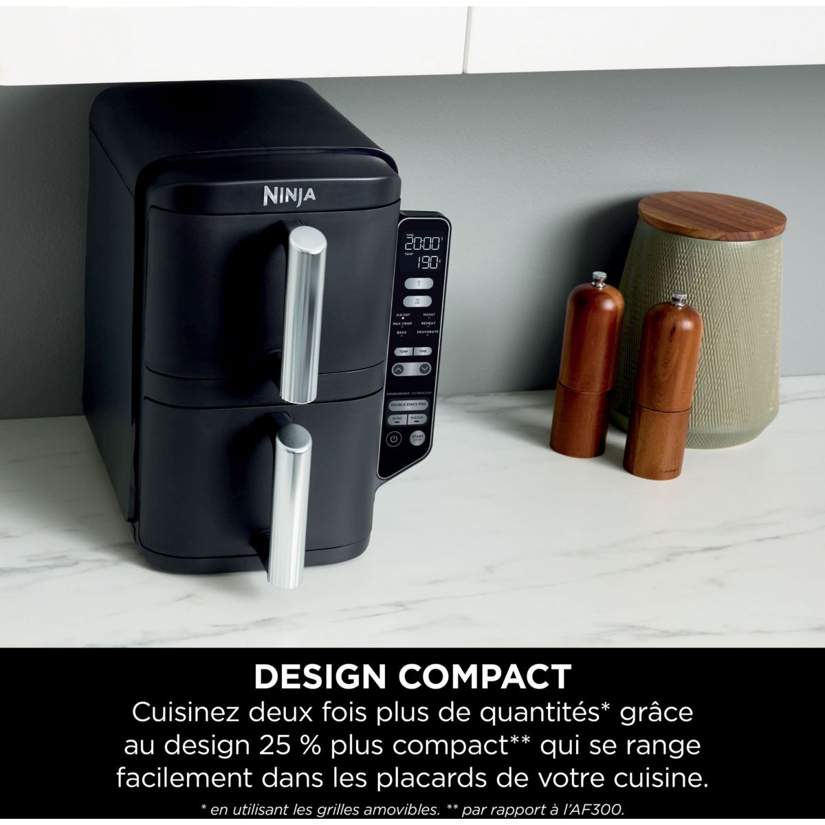 Friteuse sans huile NINJA Double Stack 7,6 L SL300EU - 5