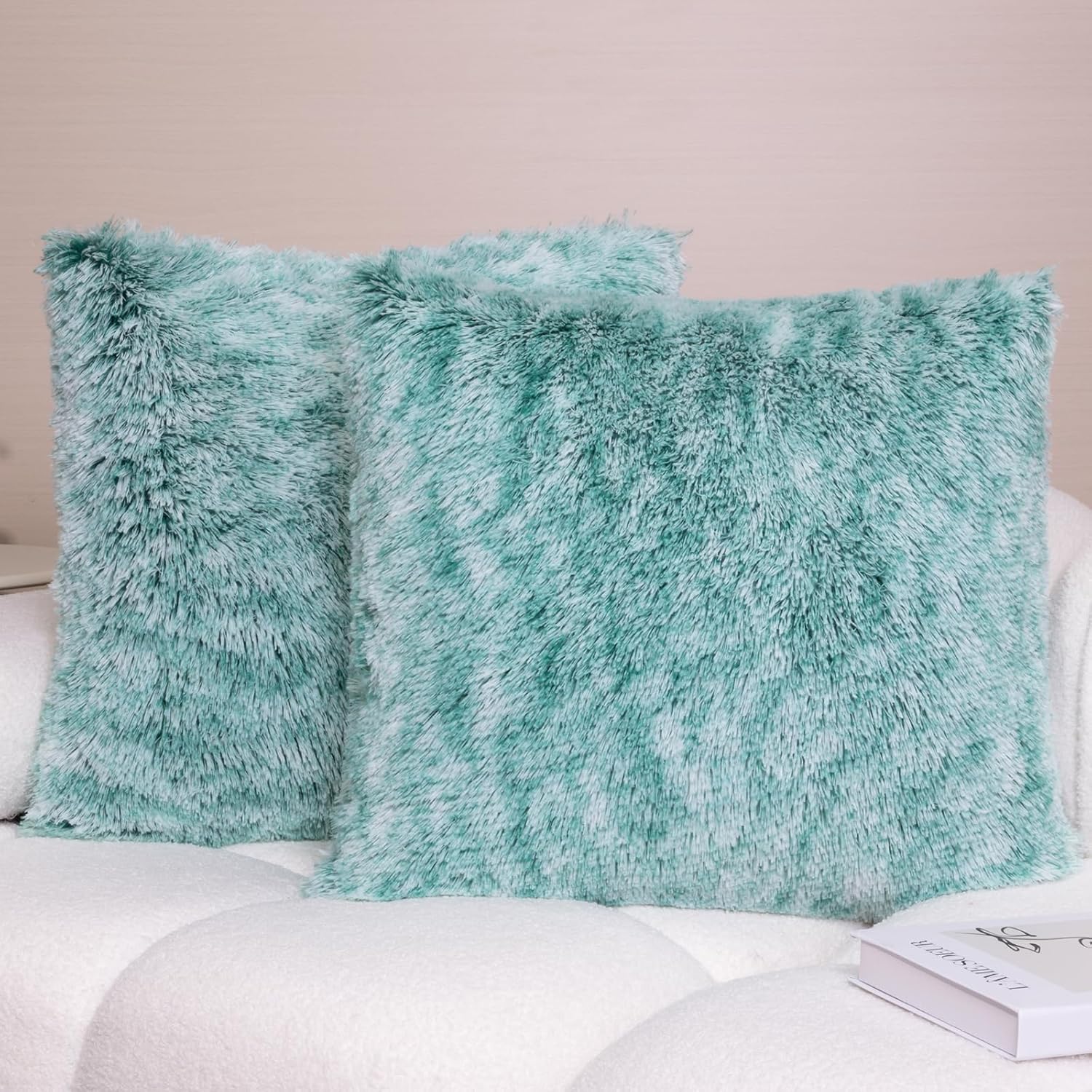Set di 2 federe per cuscino a righe geometriche, 55 x 55 cm