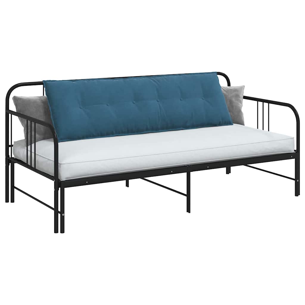 Coussin de Dos Bleu 160 x 50 cm Tissu en velours côtelé vidaXL - 4