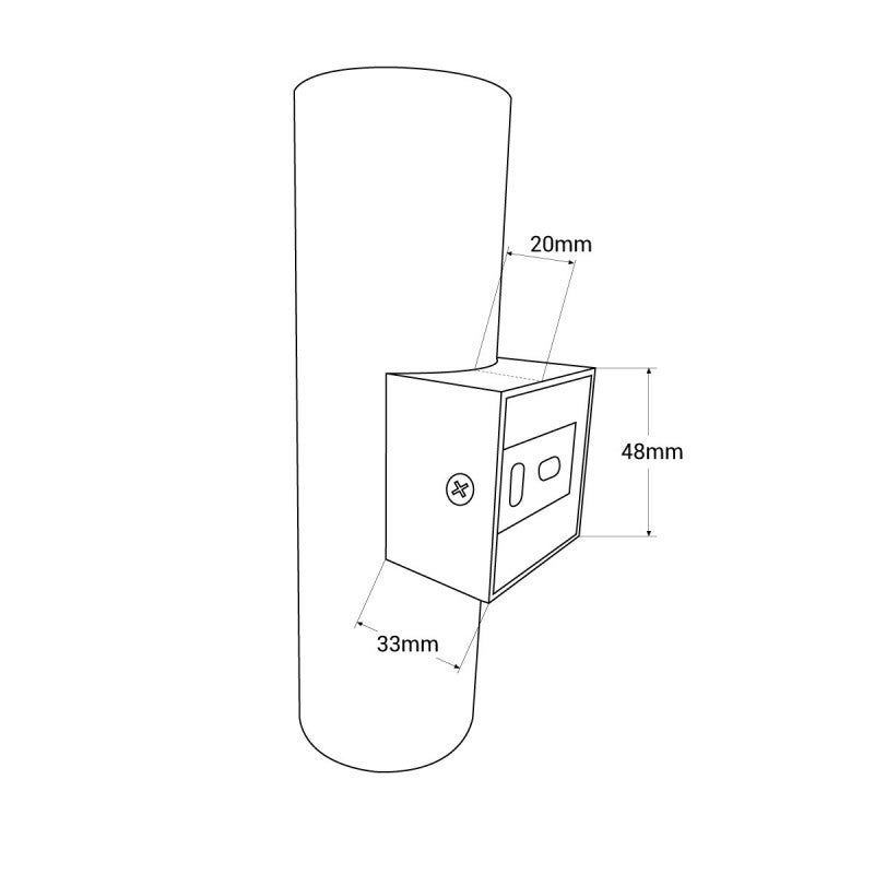 Aplique de Pared: Luz Dual Arriba y Abajo, Aluminio Negro, 2 Casquillos GU10, bombillas no incluidas. - 7