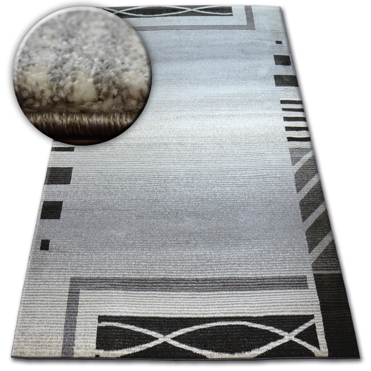 Dywan SHADOW 8597 silver 120x170 cm