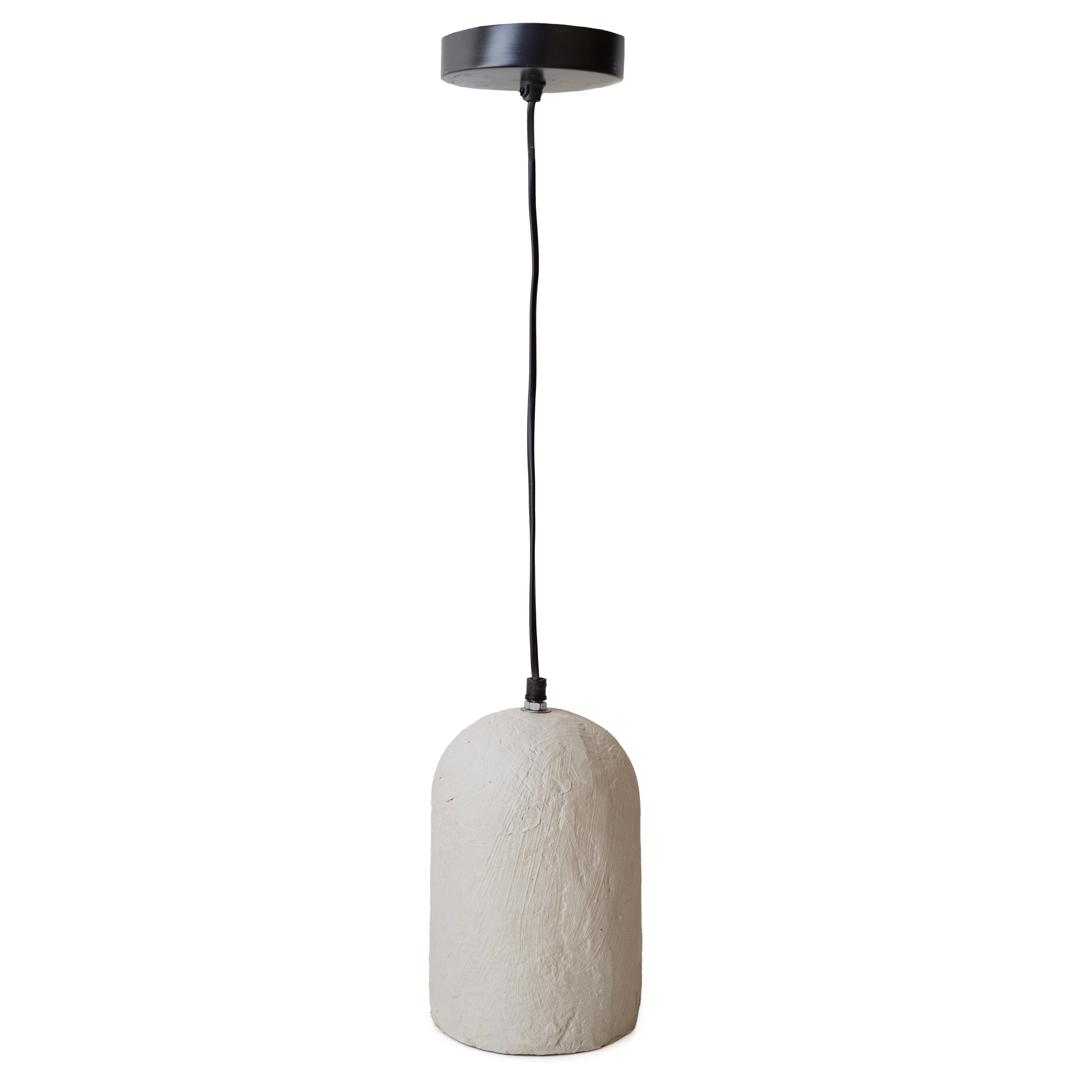 Lampa wisząca z papier-mâché beżowa w stylu Wabi-Sabi 20x20x30 cm – Dekoracyjna i uniwersalna