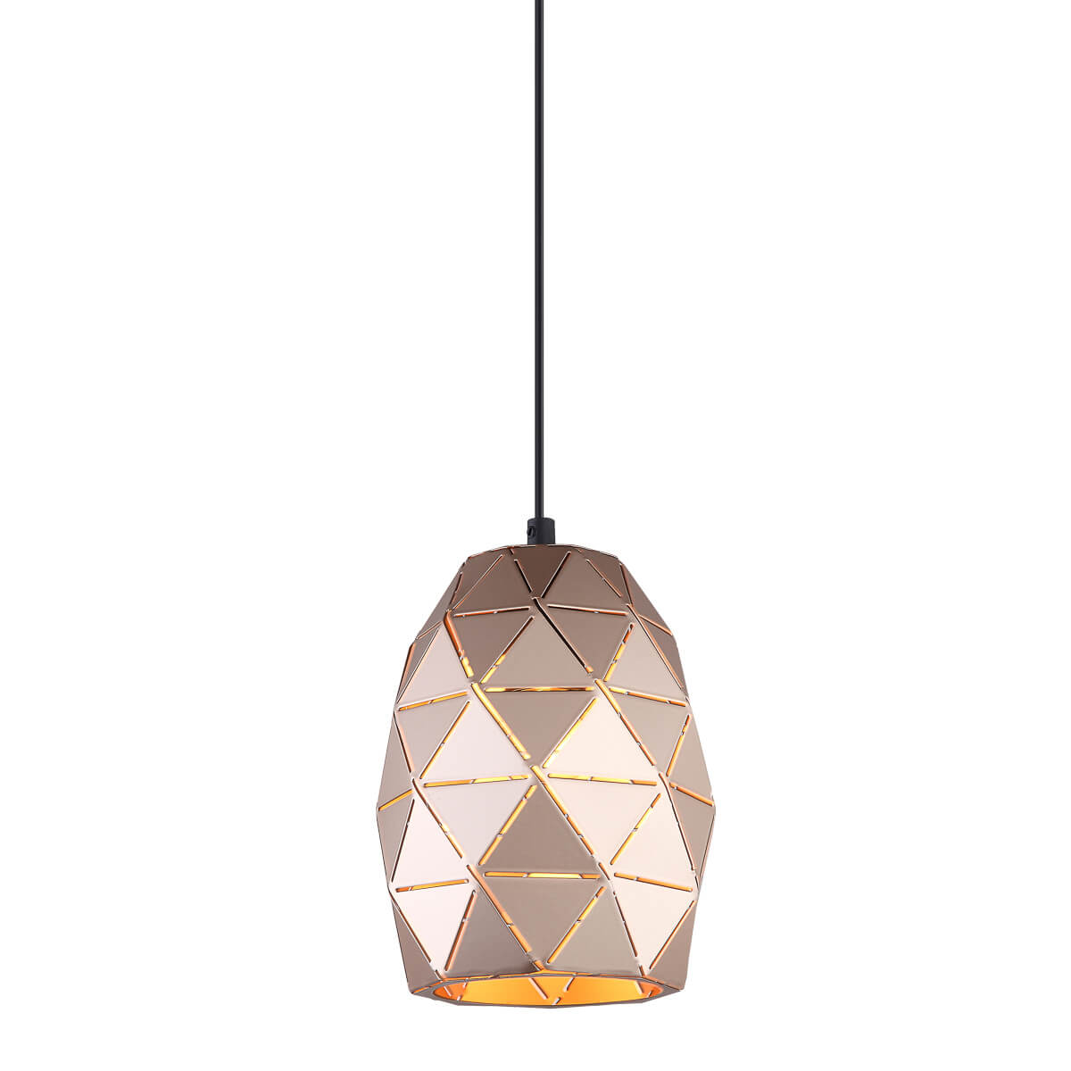 Suspension moderne Harley Champagne doré 1 ampoule - 6