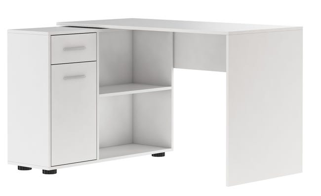 Bureau d'angle effet bois et blanc LIVERPOOL | Maisons du Monde Bureau d'angle effet bois et blanc LIVERPOOL | Maisons du Monde