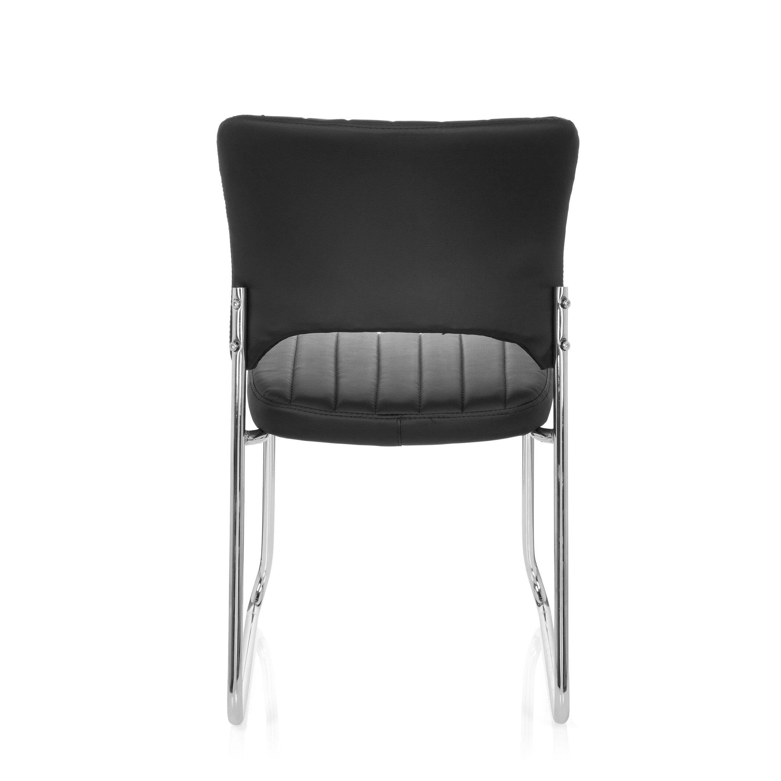 Sedia da conferenza / Sedia da visitatori / Sedia CASPI V PU nero hjh OFFICE - 6