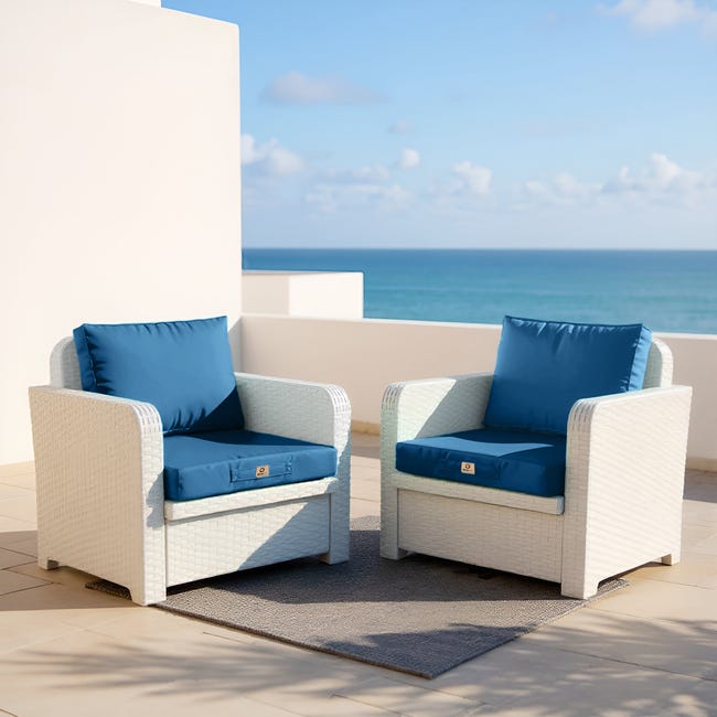 GREEN CLUB Fodera Protettiva Per Poltrona Da Giardino, 90x80x60 Cm, Poliestere Antracite, Impermeabile