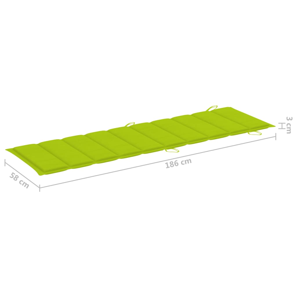 Maison Exclusive - Chaise longue de jardin avec table et coussin Bois d'acacia - 9