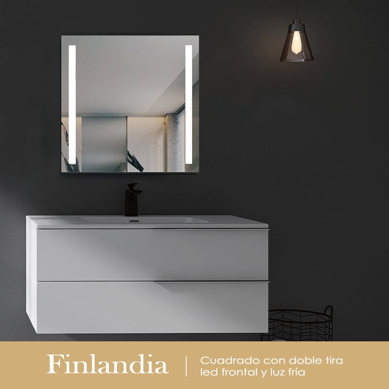 Miroir Salle De Bain LED Semi-Circulaire - 138x58cm, Éclairage D'Ambiance