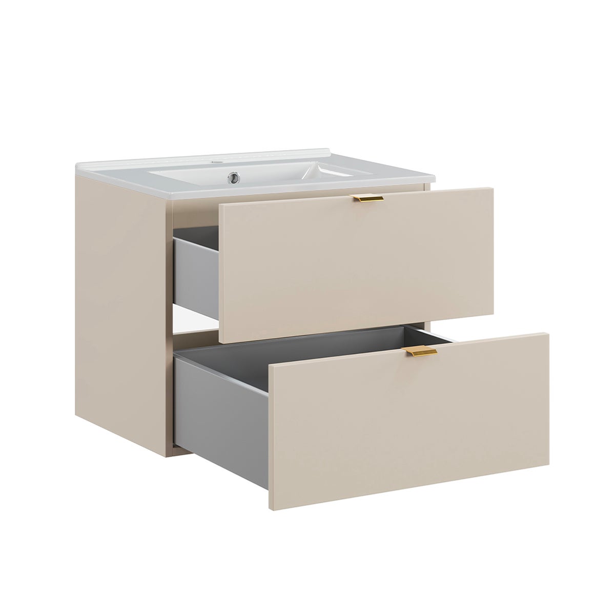 Set di mobili da bagno con lavabo Azel cachemire 60cm - 3