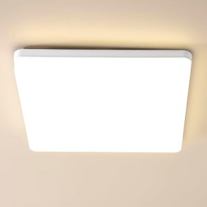 LEDKIA LIGHTING Plafoniera LED 18W Quadrata Metallo 225x225 mm Argento