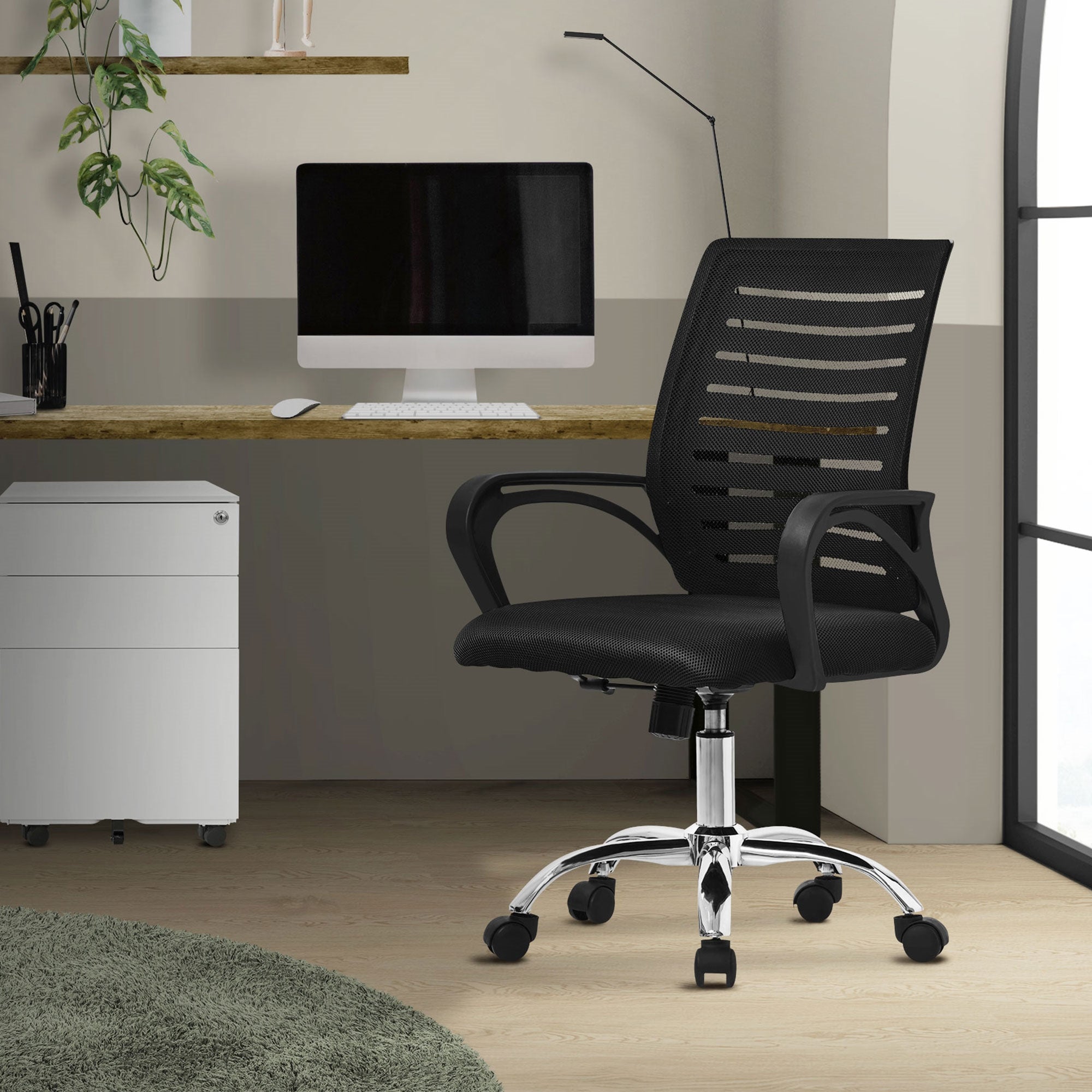 Tectake Scrivania Con Rotelle Amazon Sedie Da Ufficio TecTake