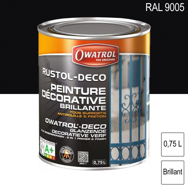Peinture décorative antirouille Rustol Deco RAL 9005 Noir foncé — free download