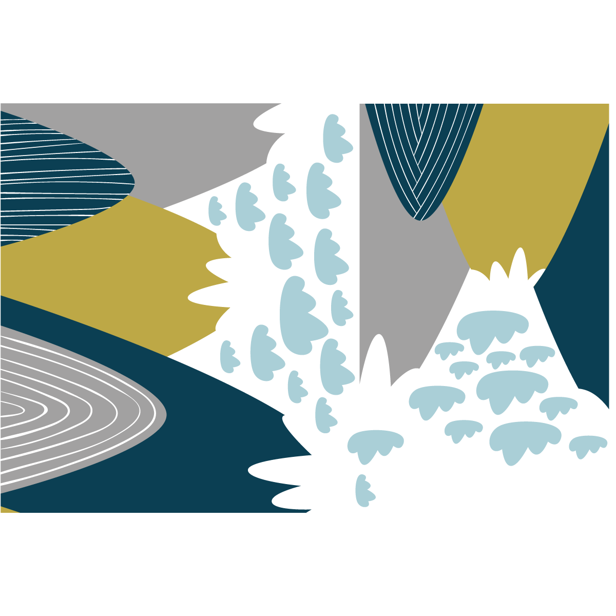 Adesivo bambino di montagna scandinavo donka - Sticker adesivo - adesivi murali - 110x165cm - 2