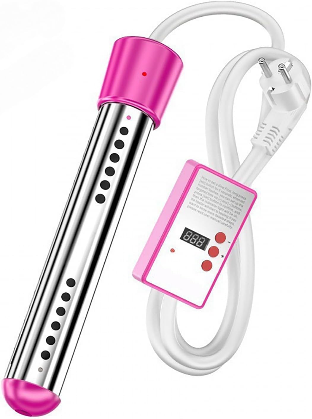 Przepływowy elektryczny podgrzewacz wody do łazienki i prysznica, z inteligentnym timerem, kompaktowy, bez zbiornikowy podgrzewacz wody o mocy 3000 W