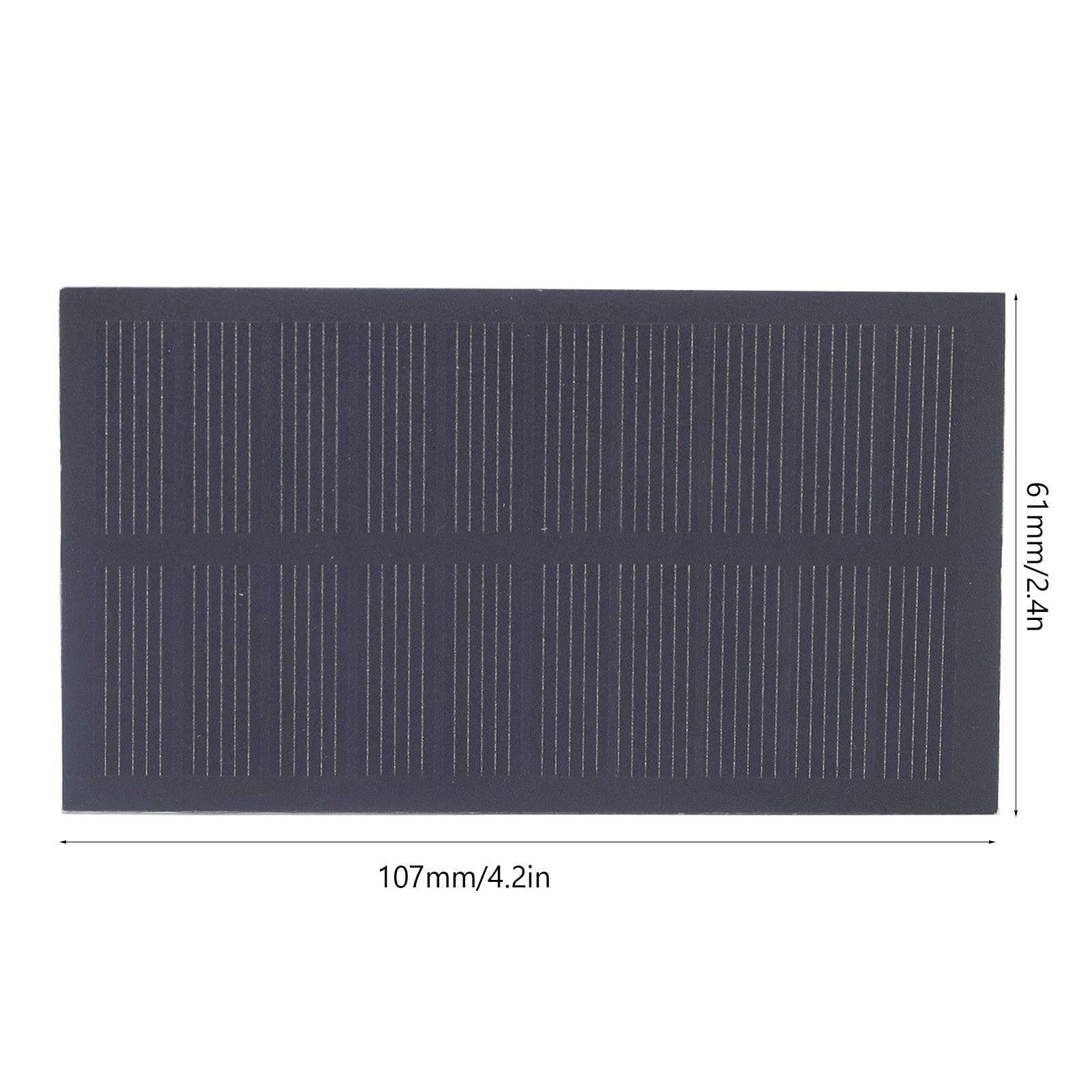 Piccolo pannello solare monocristallino in silicio modulo solare portatile per batterie da 3,7 V in carica 1 W 5 V - 3