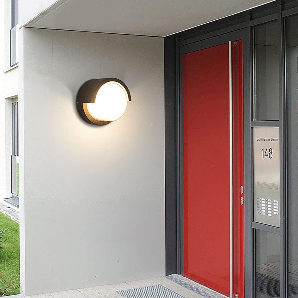 Wodoodporna lampa ścienna zewnętrzna, wpuszczana, do werandy, patio, ogrodu, balkonu (ciepłe światło 3000 K) - 3