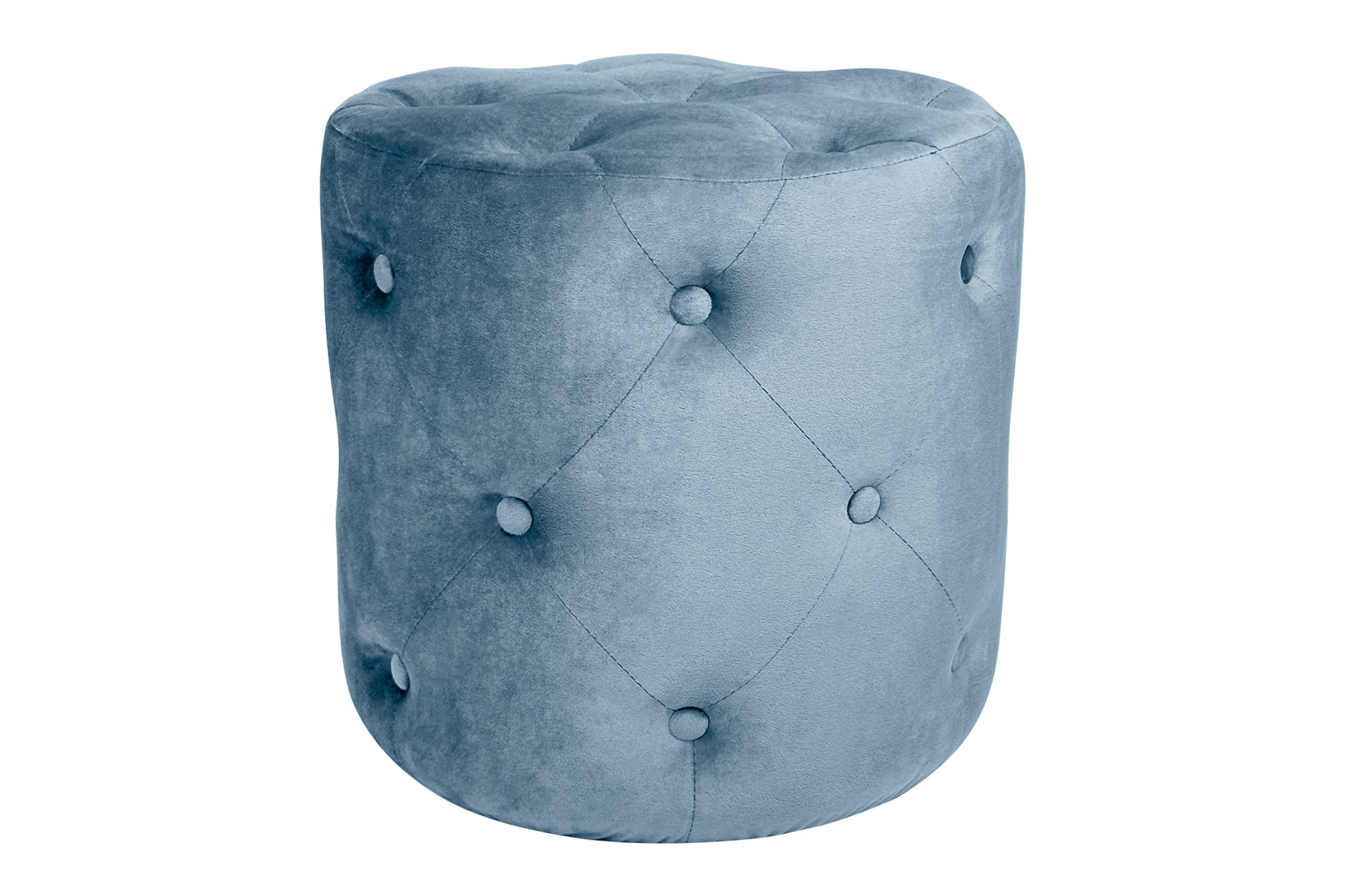 Pouf Pieghevole In Velluto Riccio Con Contenitore - 38x38 Cm, Multiuso Per Giocattoli E Poggiapiedi, Blu Navy