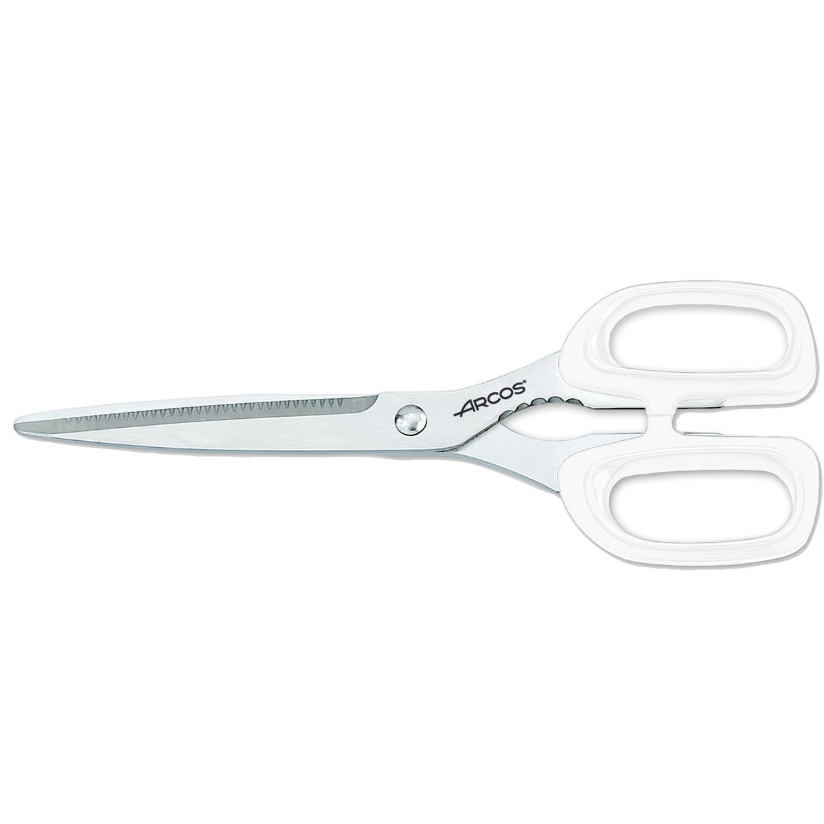 Arcos Tijera De Cocina 185924 De Acero Inoxidable Y Mango De Polipropileno Color De 240 Mm En Blíster Blanco Acero Inoxidable, Leroy Merlin