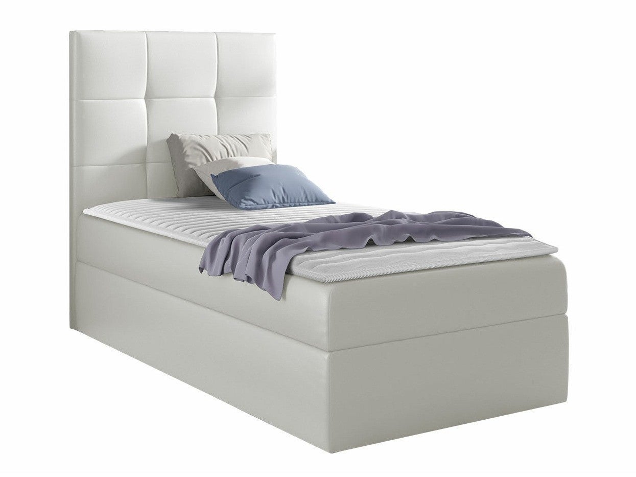 Letto in Legno Bianco con Rete a Doghe Design Elegante 160 x 200 cm Tannay
