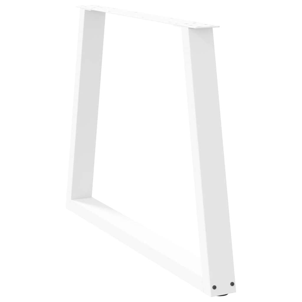 Pieds de table à manger forme de V 3 pcs | Pied de meuble blanc 100x(72-73,3) cm CFW358400 - 4