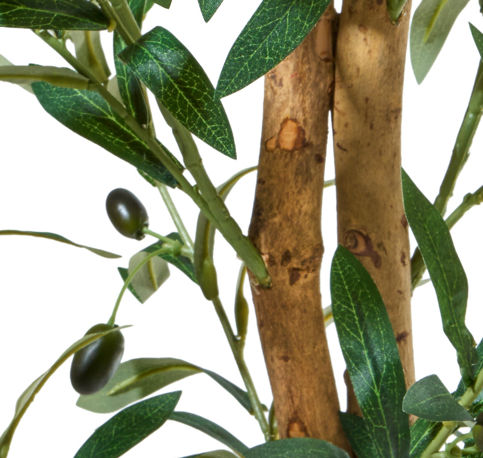 Olivier artificiel 145 cm, Plante décorative avec Feuilles et Olives réalistes pour salon, chambre ou bureau - 7