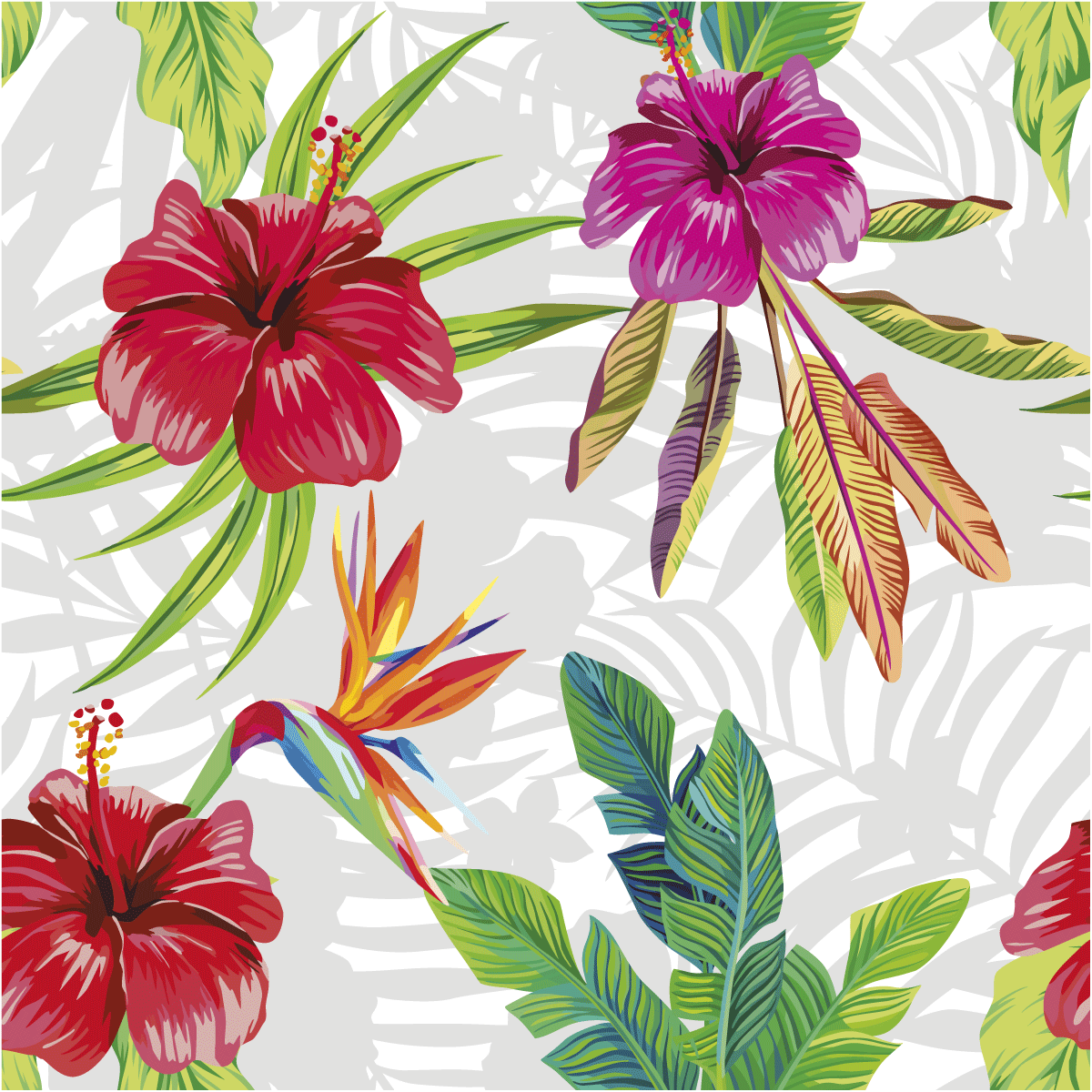 Adesivo arazzo tropicale Bolivia - Sticker adesivo - adesivi murali - 60x60cm - 2