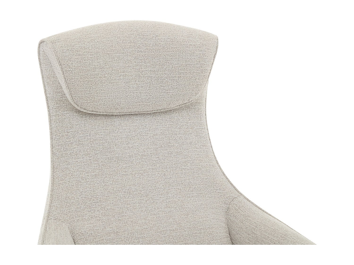 Fauteuil relax électrique en tissu texturé beige TASEMO - 9