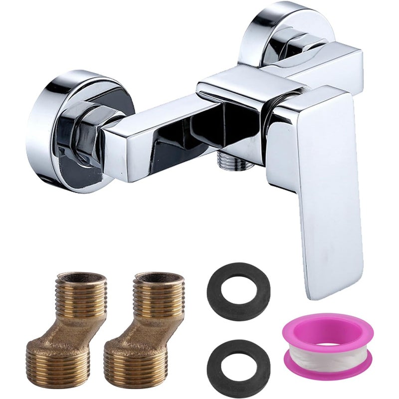 Jednouchwytowa bateria prysznicowa z mieszaczem - bateria ścienna G1/2, idealna do użytku domowego i hotelowego, łatwa instalacja