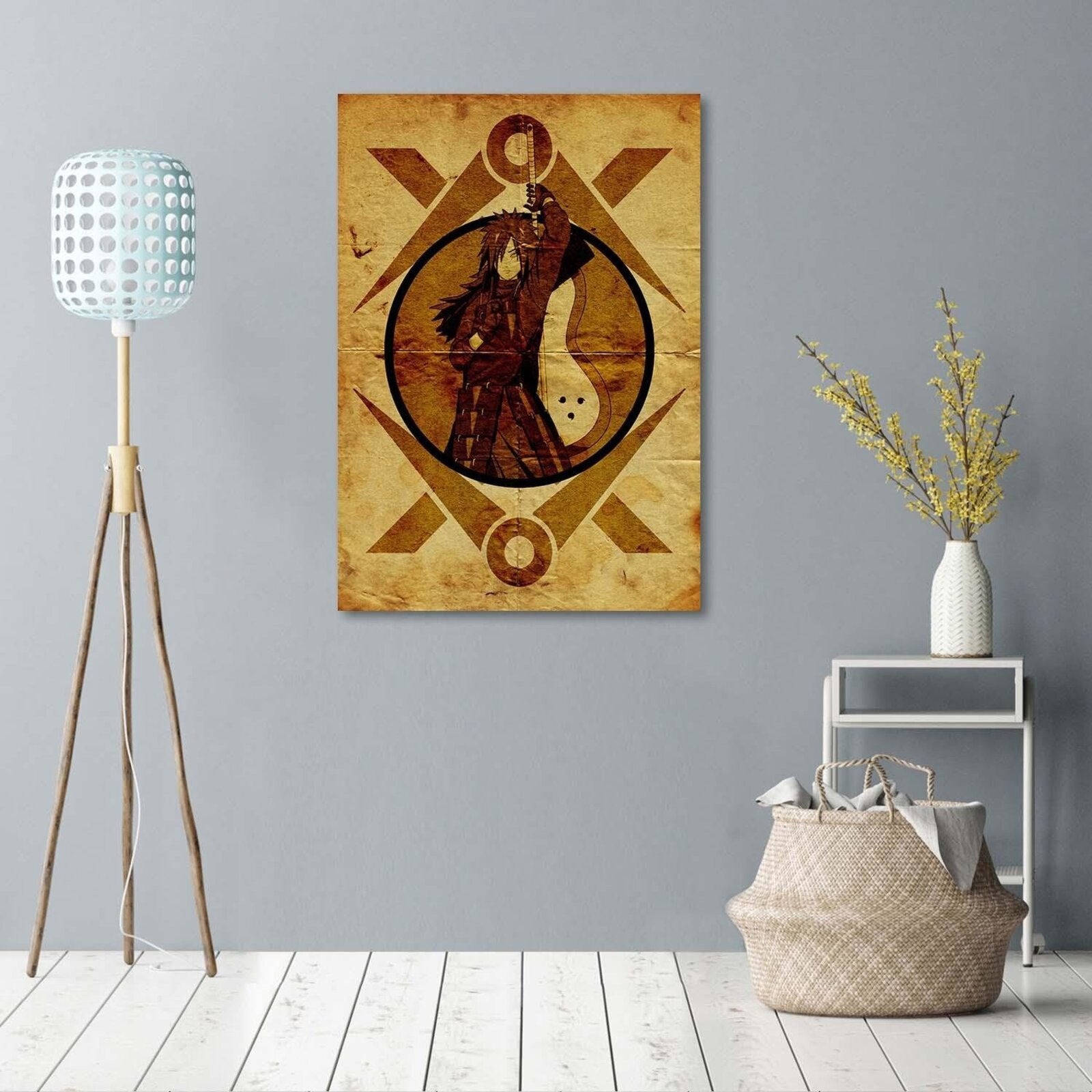 Tableau bois Naruto médaillon de Madara Uchiha - 50 x 70 cm - 3