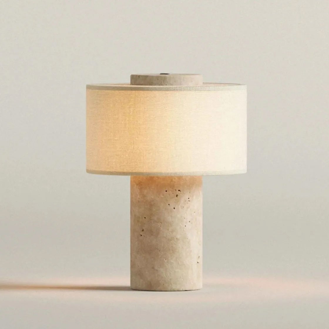 Leroy Merlin Lámpara de mesa inalámbrica regulable, lámpara de mesita de noche de piedra de lujo, lámpara de escritorio recargable, 3 temperaturas de color. 