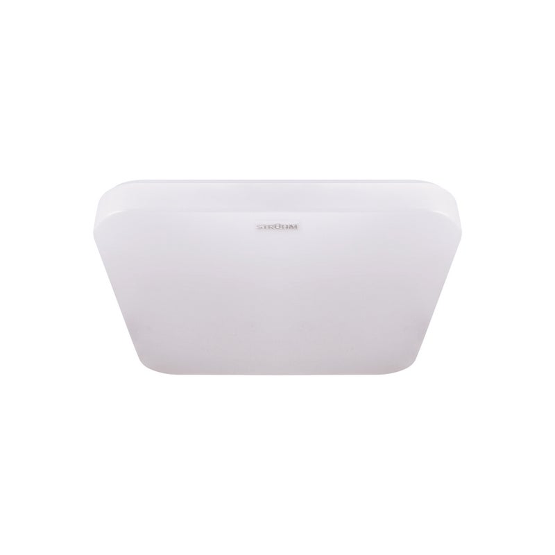 Plafon Urania kwadratowy biały LED 12W 4000K 900lm wym: 5,5 x 21,2 cm IP44 tworzywo sztuczne Struhm