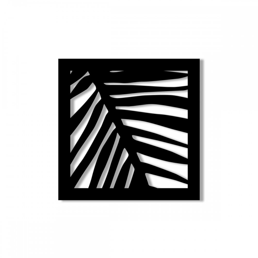 PALMA - Panel perforowany z PVC - Czarny Parasol przeciwsłoneczny 73x73 cm Grubość 1 cm