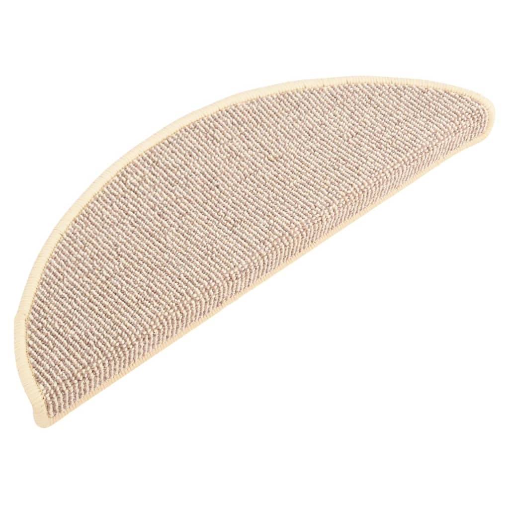 Tapis de marches d'escalier 15 pcs | Paillasson d'escalier Blanc et marron 65x21x4 cm CFW310778 - 3