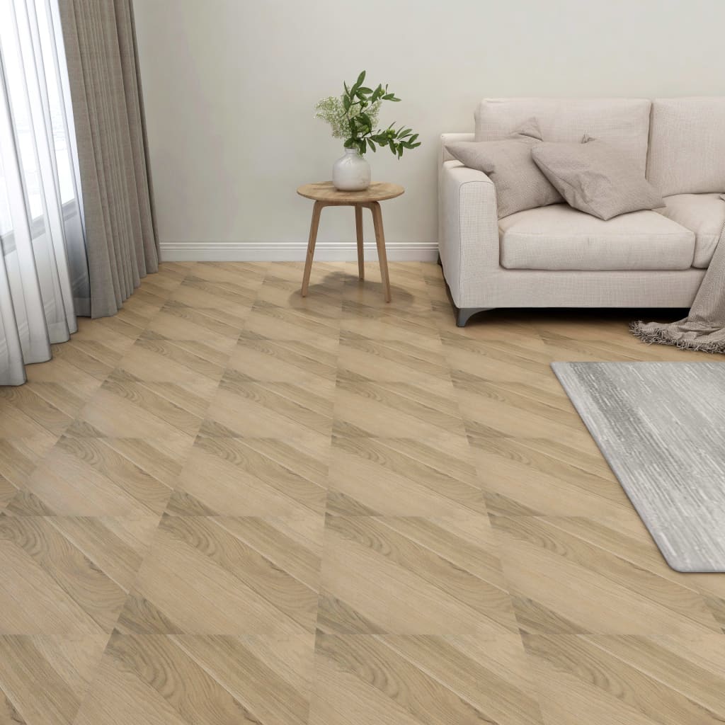 Maison exclusive - tarimas autoadhesivas 20 uds pvc 1,86 m² marrón rayado