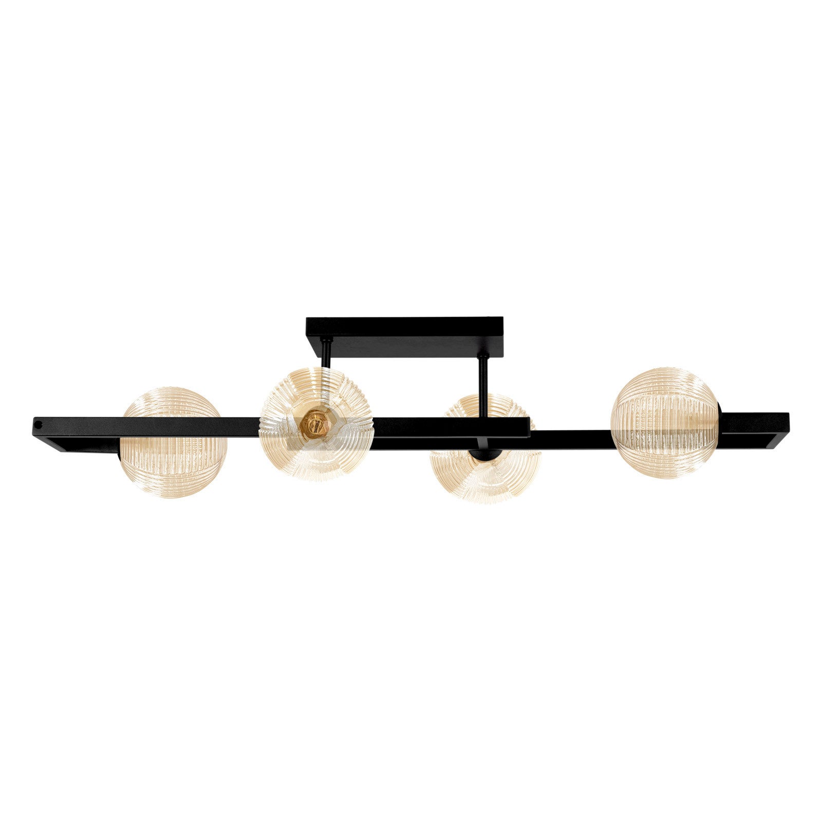 Lampa wisząca EMIR bursztynowo-czarna 4xG9x15W metal wym:18x79x35cm IP20 Kaja