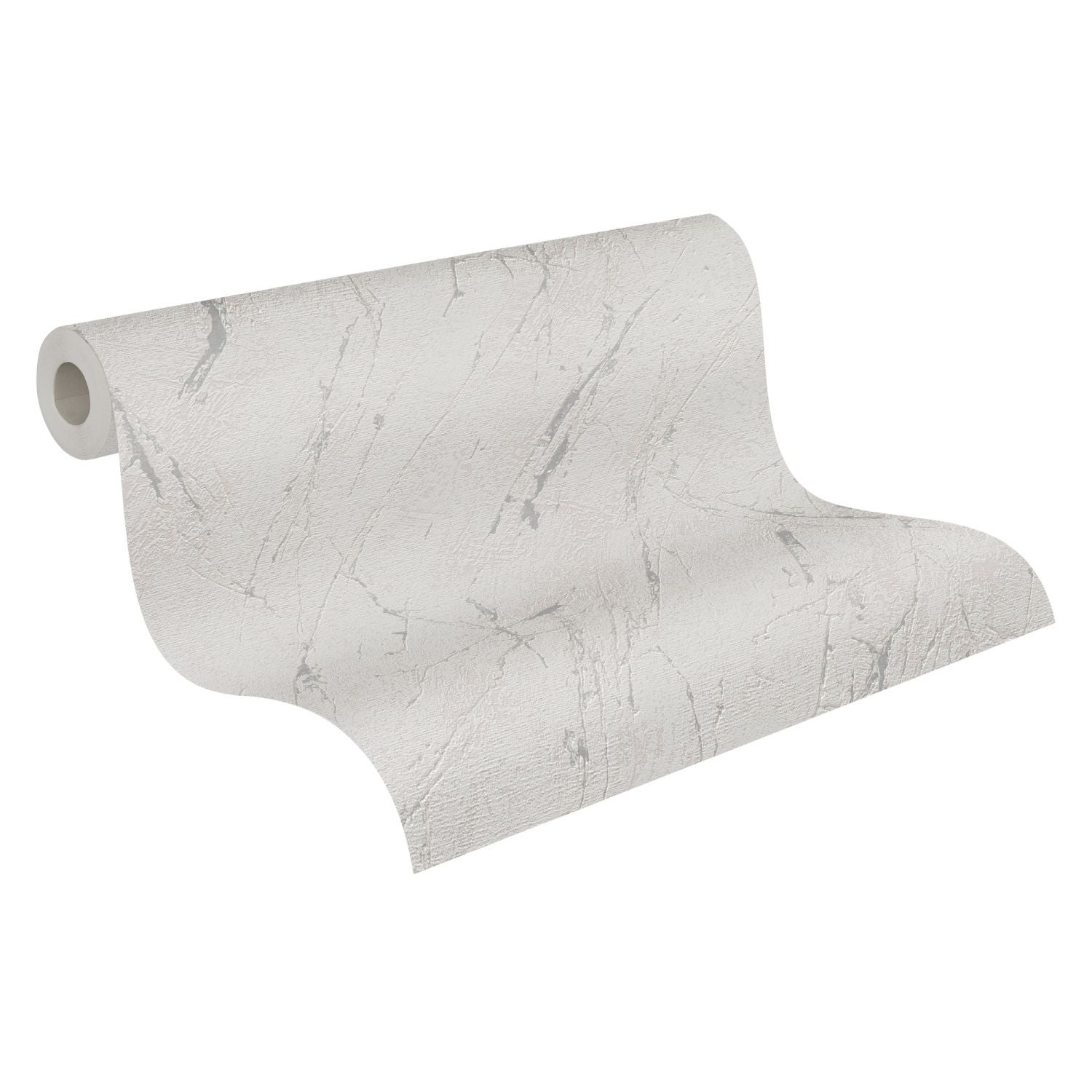 Tapeta marmur szarym,srebrnymImetalicznym - 53 cm x 10.05 m - A.S. CRÉATION