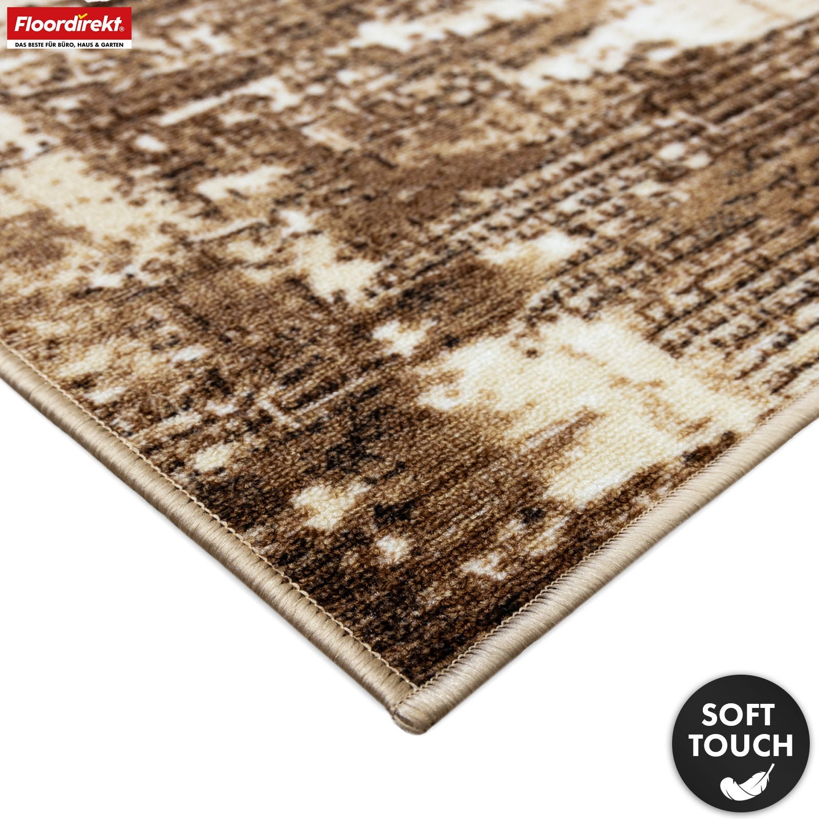 Tapis couloir Ravena pour sublimer vos espaces, Marron, 80 x 350 cm - 4