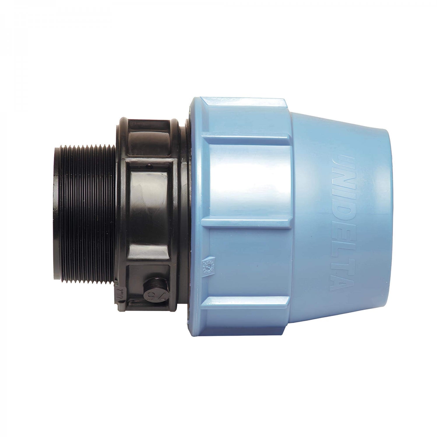 Raccord Filetage Mâle Tuyau D.38 - 1 1/2" Prise Aspiration Piscine ABS Blanc