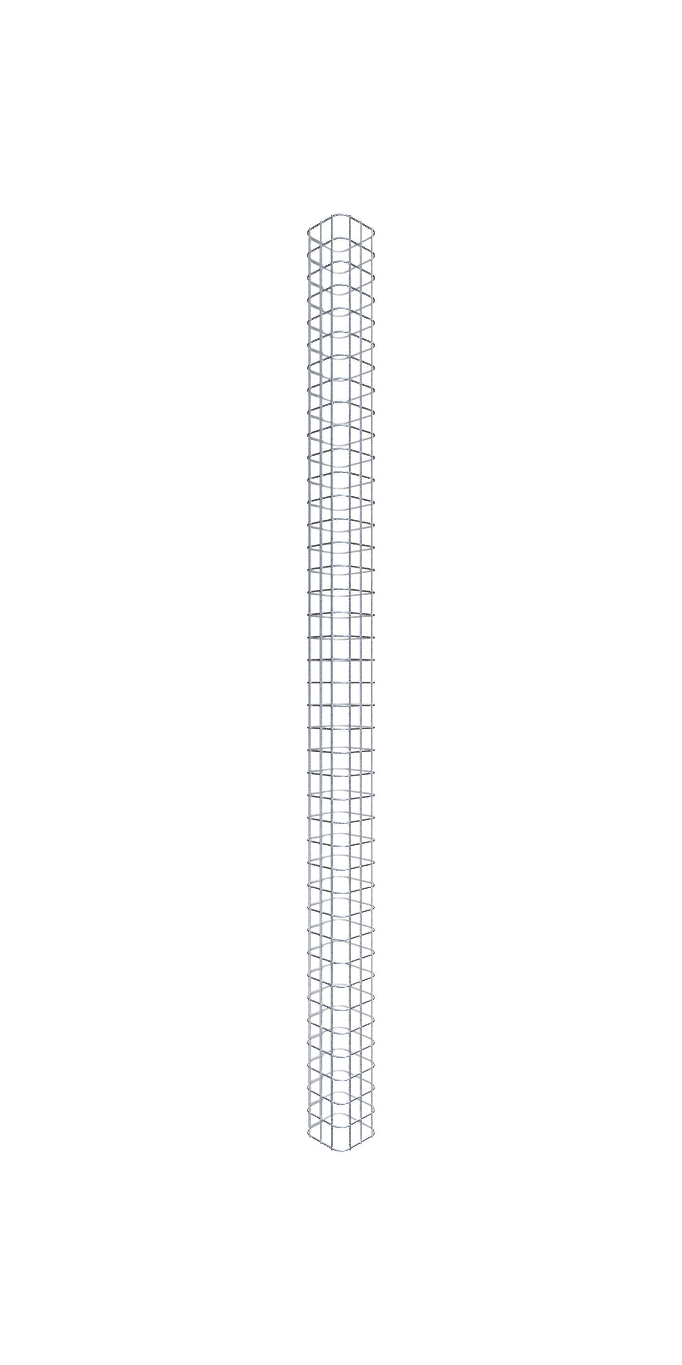 Kolumna gabionowa kwadrat 17 cm x 17 cm, wysokość 200 cm, MW 5 cm x 5 cm