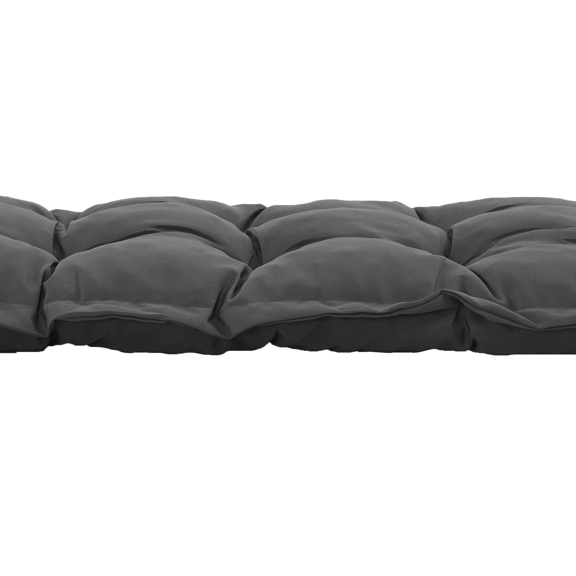 Cojín para Banco Outsunny Poliéster, Espuma Gris Oscuro 100x40x10 cm 84G-135V00CG - 5