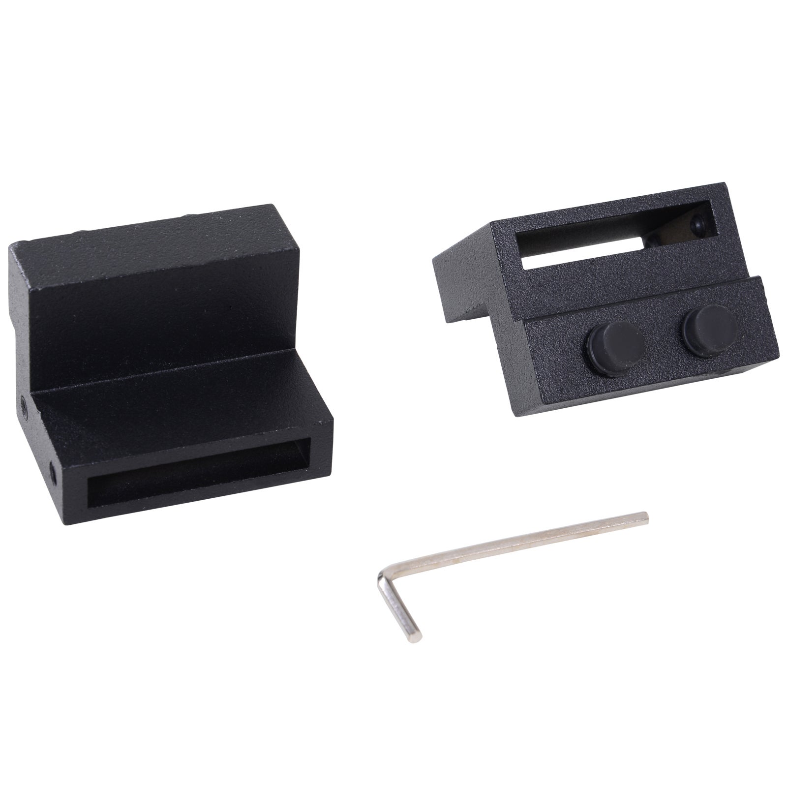 Kit d'accessoires pour rail de porte coulissante de 200 cm avec rail et roulettes, capacité de charge 100 kg, acier au carbone, 200 × 4 × 0,6 cm - 7