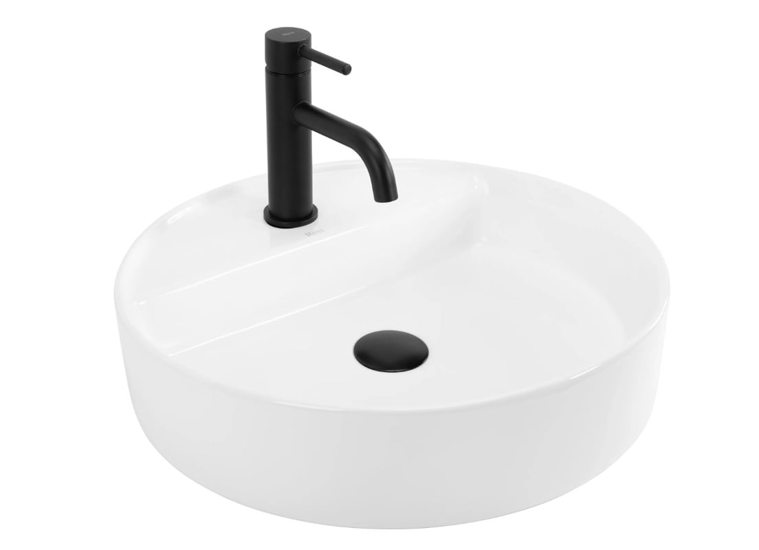 Umywalka Nablatowa Rea Ronda Biały 45 X 45